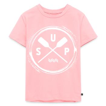 Stand Up Paddle - Kids Premium Organic T-Shirt - rose - Front - AI Model Kid Female (0cm)