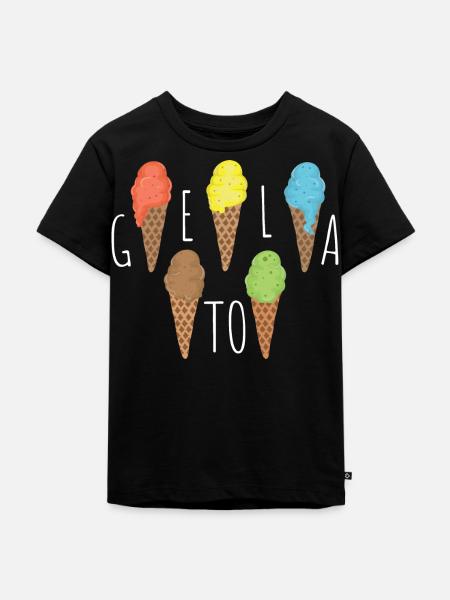 Gelato - Kinder Premium Bio T-Shirt - Schwarz