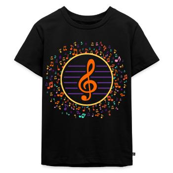 clave - Camiseta ecológica prémium para niños - negro - delante - Mikhail (115cm)