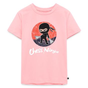 Jeu de plateau d'échecs Joueur de plateau Geek Nerds Echecs - T-shirt Premium bio Enfant - rose - Devant - AI Model Kid Female (0cm)