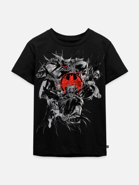 Batman Composition Dark Rot - Kinder Premium Bio T-Shirt - Schwarz
