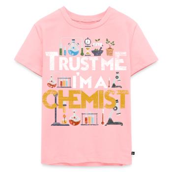 Chemistry Chemist Natural Science Gift - Kids Premium Organic T-Shirt - rose - Front - AI Model Kid Female (0cm)
