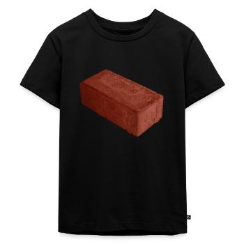 Just A Brick Plain Singular Regular Brick For - Kids Premium Organic T-Shirt - black - Front - Mikhail (115cm)