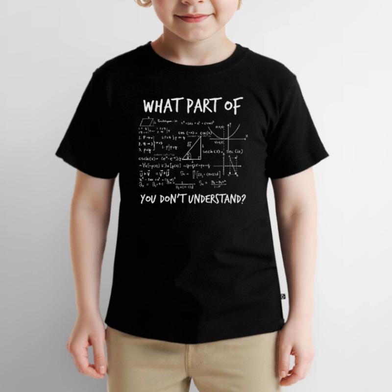 Math math calculate numbers algebra formula Kids Premium Organic T-Shirt
