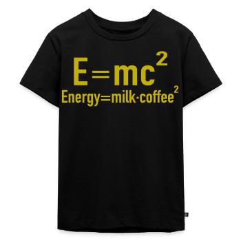 Physiker - Kinder Premium Bio T-Shirt - Schwarz - Vorne - Mikhail (115cm)