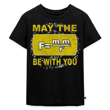 physics - Kids Premium Organic T-Shirt - black - Front - Mikhail (115cm)
