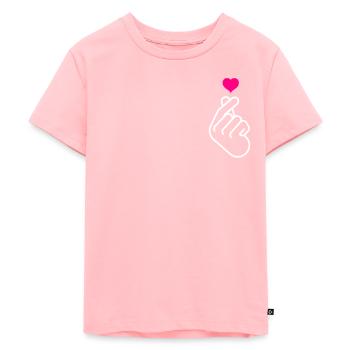 K-Pop - Kids Premium Organic T-Shirt - rose - Front - AI Model Kid Female (0cm)