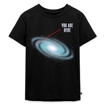 Astronomie Galaxie - Kinder Premium Bio T-Shirt - Schwarz - Vorne - Mikhail (115cm)