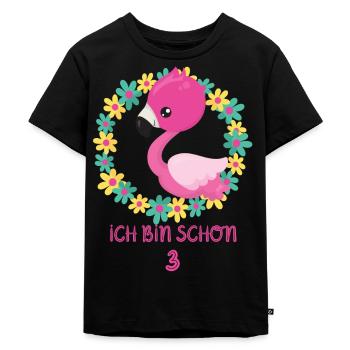 I am already 3 - Kids Premium Organic T-Shirt - black - Front - Mikhail (115cm)