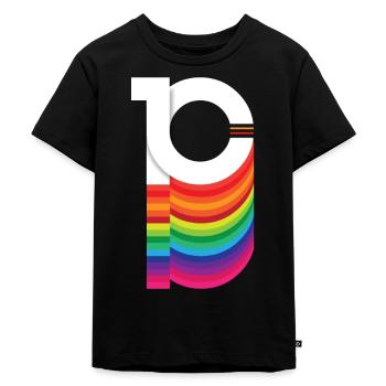 10 Jahre "Geburtstag" - Kinder Premium Bio T-Shirt - Schwarz - Vorne - Mikhail (115cm)