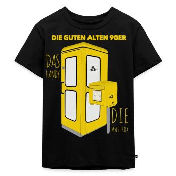 The good old 90s - Kids Premium Organic T-Shirt - black - Front - Mikhail (115cm)