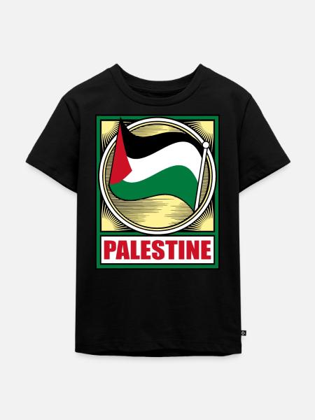 Palestina - Kinder Premium Bio T-Shirt - Schwarz