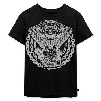 moteur - T-shirt Premium bio Enfant - noir - Devant - Mikhail (115cm)