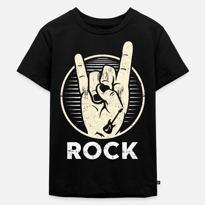 rock n roll - T-shirt Premium bio Enfant - noir