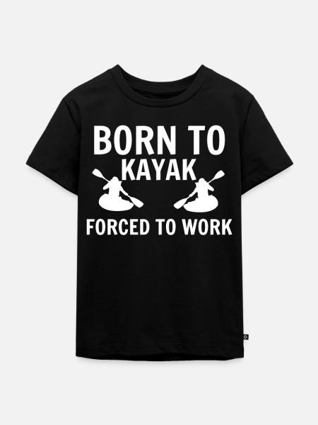 Kayak - Kinder Premium Bio T-Shirt - Schwarz