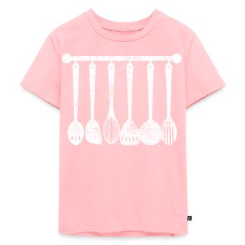 Cook - Kids Premium Organic T-Shirt - rose - Front - AI Model Kid Female (0cm)