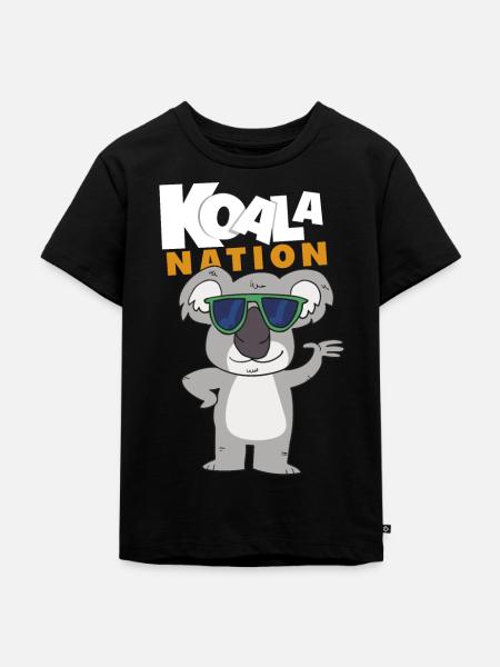 Koala - Kinder Premium Bio T-Shirt - Schwarz