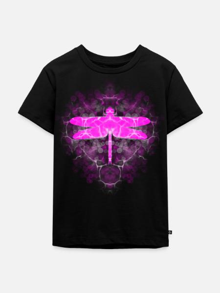 Dragonfly - Kinder Premium Bio T-Shirt - Schwarz
