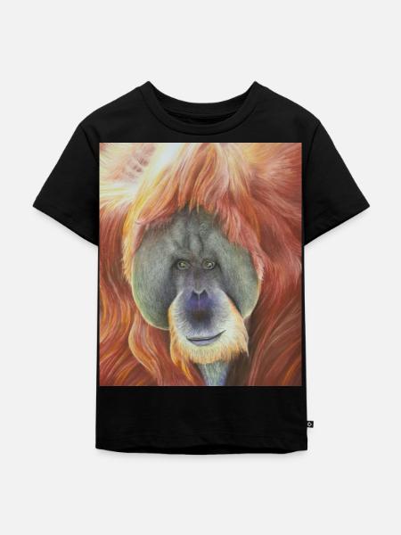 Orang Utan - Kinder Premium Bio T-Shirt - Schwarz