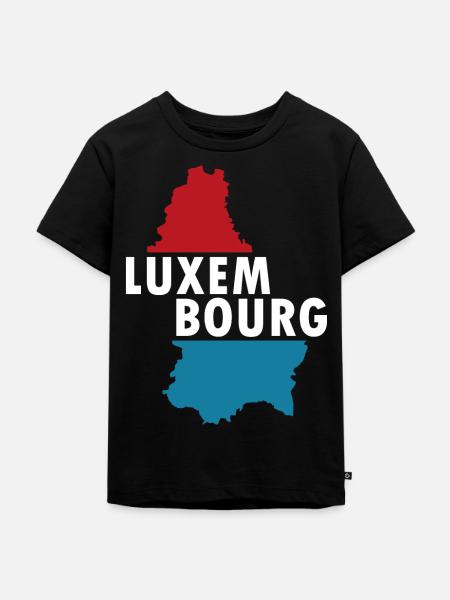 Luxemburg - Kinder Premium Bio T-Shirt - Schwarz