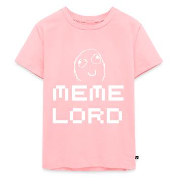 Meme Lord Nerd Programming Tshirt Memes - Kids Premium Organic T-Shirt - rose - Front - AI Model Kid Female (0cm)