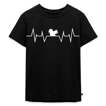 Eichhörnchen - Kinder Premium Bio T-Shirt - Schwarz - Vorne - Mikhail (115cm)