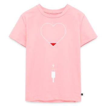 Recharge your heart! Time for your little break - Kids Premium Organic T-Shirt - rose - Front - AI Model Kid Female (0cm)