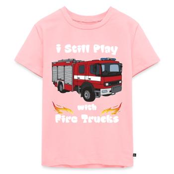 Conception du service d'incendie - T-shirt Premium bio Enfant - rose - Devant - AI Model Kid Female (0cm)