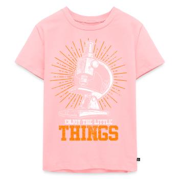 Microscope de biologie - T-shirt Premium bio Enfant - rose - Devant - AI Model Kid Female (0cm)