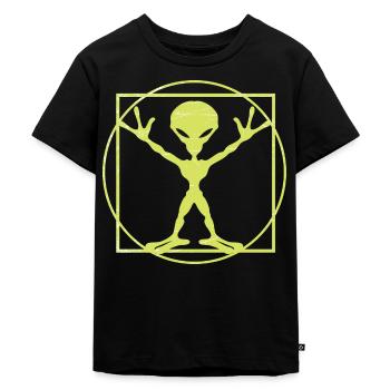 Motif exotique de peinture de chemise! Excellente idée pour les nerds! - T-shirt Premium bio Enfant - noir - Devant - Mikhail (115cm)