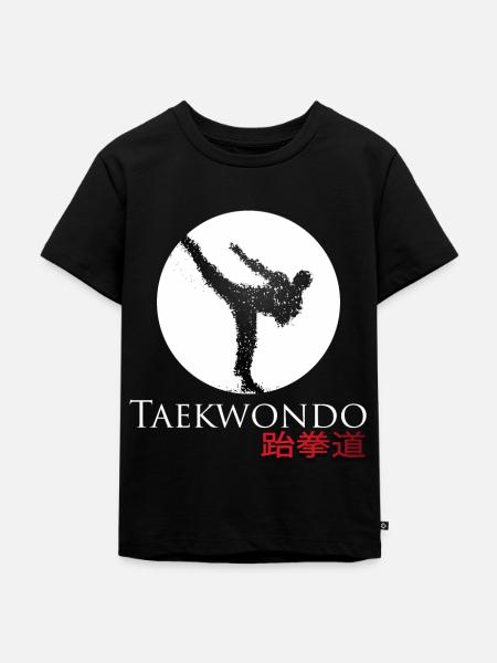 Taek Wondo - Kinder Premium Bio T-Shirt - Schwarz