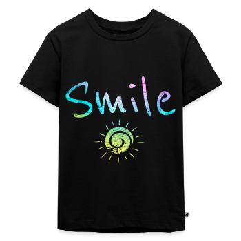 Festival soleil rire plaisir été danser cadeau - T-shirt Premium bio Enfant - noir - Devant - Mikhail (115cm)