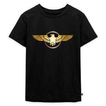 Eagle Golden Eagle Osprey White-tailed Eagle Bird of Prey - Kids Premium Organic T-Shirt - black - Front - Mikhail (115cm)