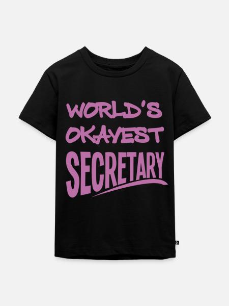Sekretär - Kinder Premium Bio T-Shirt - Schwarz