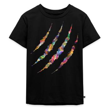 Monstre, design scratch - T-shirt Premium bio Enfant - noir - Devant - Mikhail (115cm)