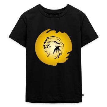 Eagle Golden Eagle Osprey White-tailed Eagle Bird of Prey - Kids Premium Organic T-Shirt - black - Front - Mikhail (115cm)