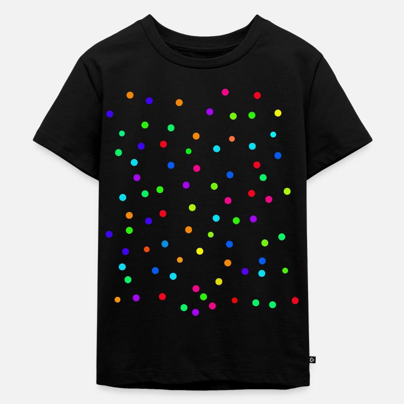 confetti - Kids Premium Organic T-Shirt - black
