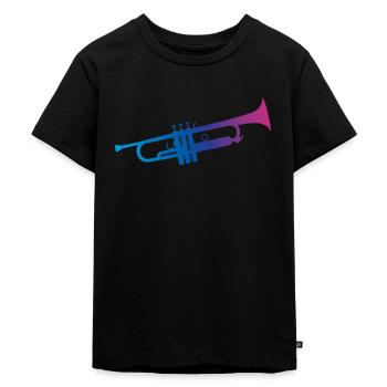 trompette - T-shirt Premium bio Enfant - noir - Devant - Mikhail (115cm)