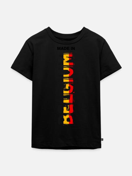 Belgien - Kinder Premium Bio T-Shirt - Schwarz