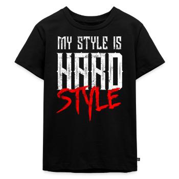 Hardstyle Musik - Kinder Premium Bio T-Shirt - Schwarz - Vorne - Mikhail (115cm)