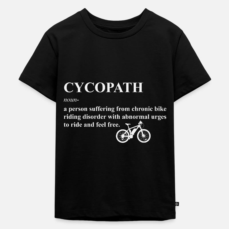 Cycopath - Kinder Premium Bio T-Shirt - Schwarz