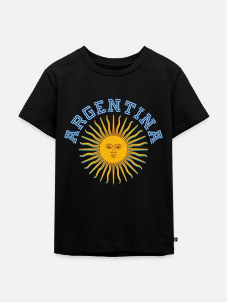 Argentinien - Kinder Premium Bio T-Shirt - Schwarz