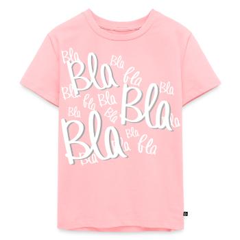 Bla bla bla - Kids Premium Organic T-Shirt - rose - Front - AI Model Kid Female (0cm)
