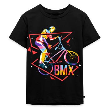 Polygone BMX - T-shirt Premium bio Enfant - noir - Devant - Mikhail (115cm)