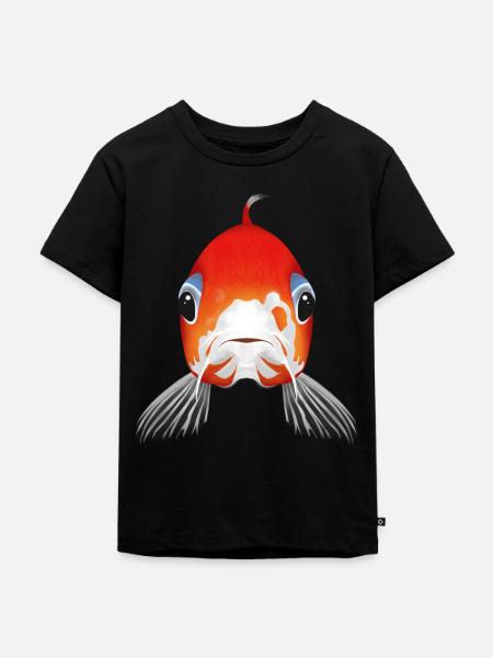 Koi Fish - Kinder Premium Bio T-Shirt - Schwarz