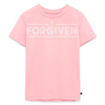 Forgive, Easter, Christian - Kids Premium Organic T-Shirt - rose - Front - AI Model Kid Female (0cm)