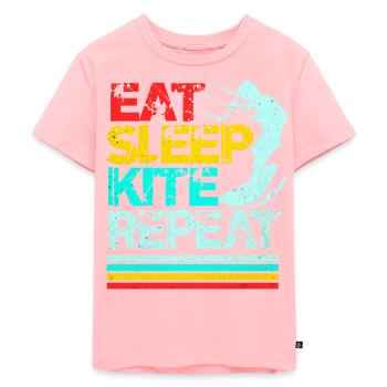 Kiteboard - Kinder Premium Bio T-Shirt - Rosa - Vorne - AI Model Kid Female (0cm)