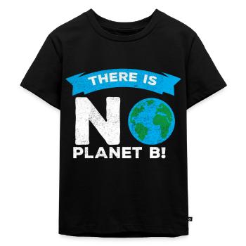 Plan B Klima Klimawandel Klimastreik Friday - Kinder Premium Bio T-Shirt - Schwarz - Vorne - Mikhail (115cm)