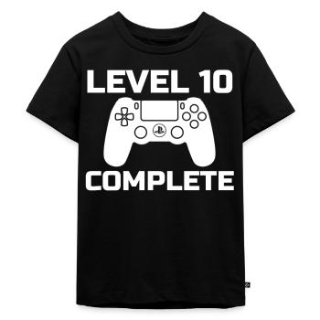 10. Geburtstagsgeschenk Videospiel 10 Jahre alt - Kinder Premium Bio T-Shirt - Schwarz - Vorne - Mikhail (115cm)