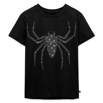 Spinne aus Spinnen - Kinder Premium Bio T-Shirt - Schwarz - Vorne - Mikhail (115cm)